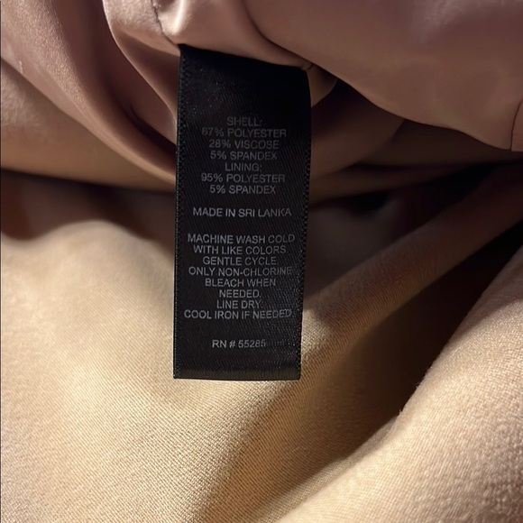 Express Tan Pencil Skirt Knee-Length Cocktail - Picture 7 of 7